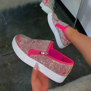 Women’s Rhinestone Loafers